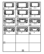 5064761AD - Electrical: Mw/fm/dvd/hdd/mp3/rr Camera Radio for Chrysler: Sebring | Dodge: Avenger, Caliber, Challenger | Jeep: Commander, Compass, Patriot Image
