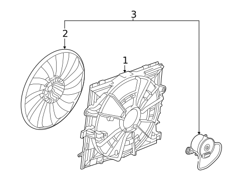 Cooling Fan for 2017 Cadillac CT6 #0