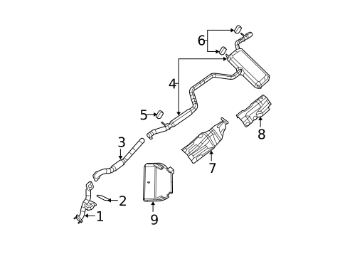 Exhaust & Tail Pipes for 2009 Dodge Avenger #0