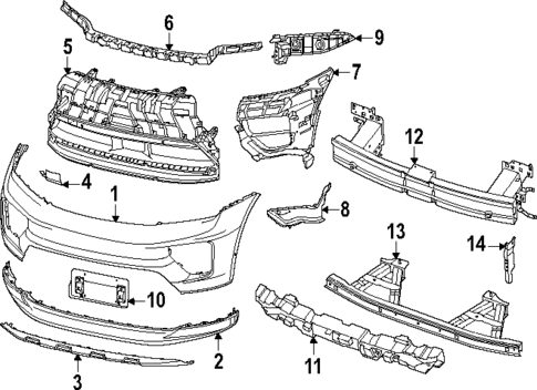 Bumper & Components - Front for 2024 Porsche Macan #0