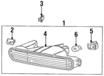 33300SV4A01 - Electrical: Signal Lamp for Honda: Accord Image