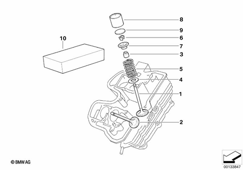 Valves with Springs for 2003 BMW-Motorrad F 650 GS #1