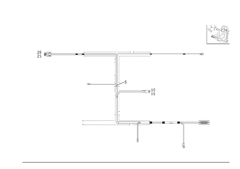 Cable Harness for Language Control System for 2000 Mercedes-Benz E430 #1