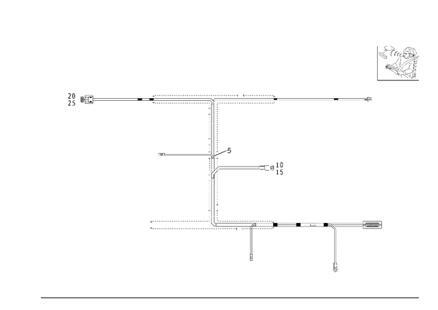 2104405805 - Electrical System: Wiring Harness for Mercedes-Benz Image image