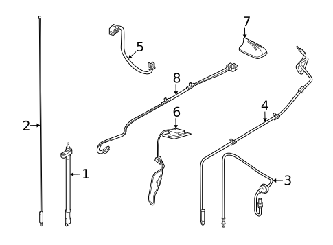 Antenna & Radio for 2007 Ford Freestyle #0