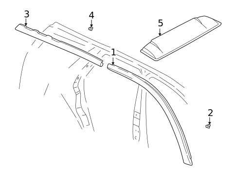 Exterior Trim - Roof for 2007 Saturn Vue #0