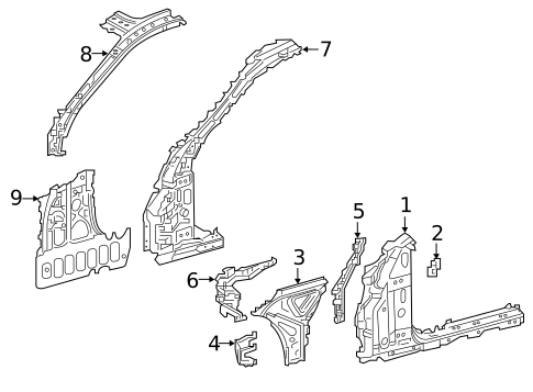 Hinge Pillar for 2022 Lexus LC500 #0