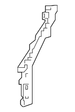 6114811010 - Body: Side Extension for Lexus: LC500, LC500h Image