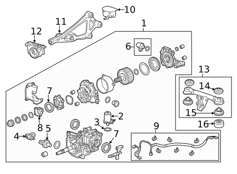 Axle & Differential for 2021 Honda HR-V #0