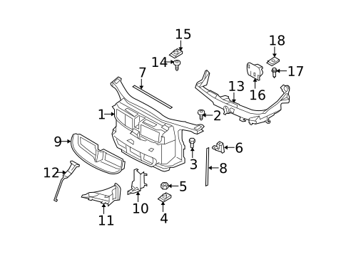 Radiator Support for 2011 BMW M3 #0