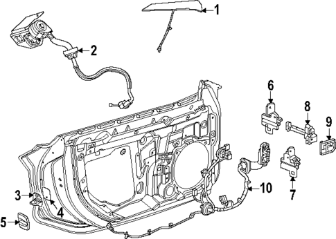 Lock & Hardware for 2025 Chevrolet Corvette #0