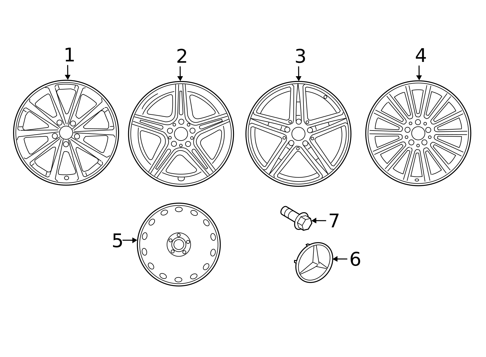 177-401-16-00-7X21 - Wheel AMG Multi-Spoke 48.3 Cm (19 Inch) 2019