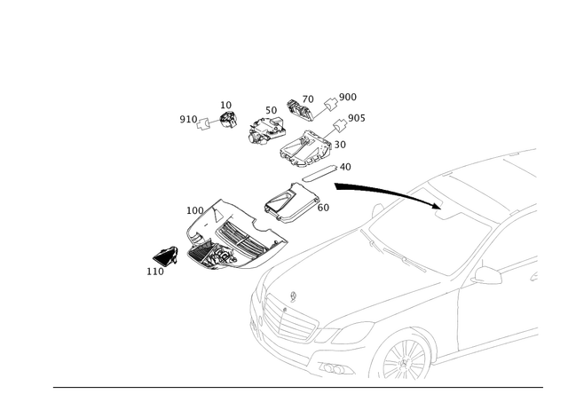 9009005 - Electrical System: Control Unit for Mercedes-Benz: AMG GT S, B Electric Drive, B250e, CLA250, CLS400, CLS550, CLS63 AMG, CLS63 AMG S, E250, E350, E400, E550, E63 AMG, E63 AMG S, GLE300d, GLE350, GLE400, GLE63 AMG, ML250, ML350, ML400, ML550, ML63 AMG Image image