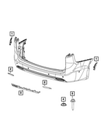 6511683AA - Frame, Bumper and Fascia: Hex Nut for Mopar Image image