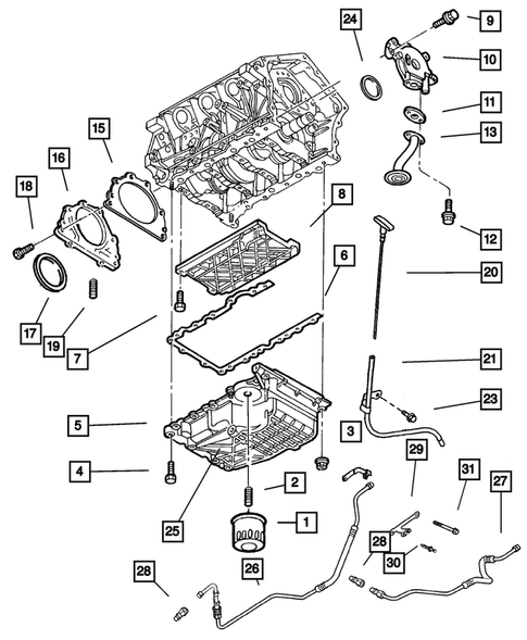 Engine Oiling for 2004 Dodge Intrepid #0