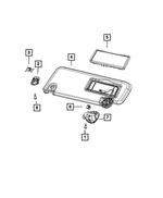 6PS37TX7AC - Interior Trim: Visor Support for Ram: 2500, 3500 Image
