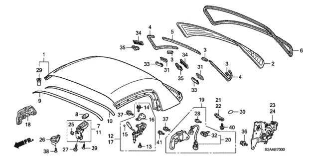 Roof Panel (Hardtop) (CR/CR-AC) for 2008 Honda S2000 #0
