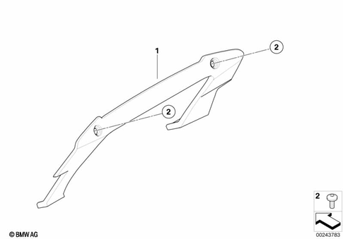 Motorcycle Trim Section, Windshield for 2010 BMW-Motorrad G 650 GS #14