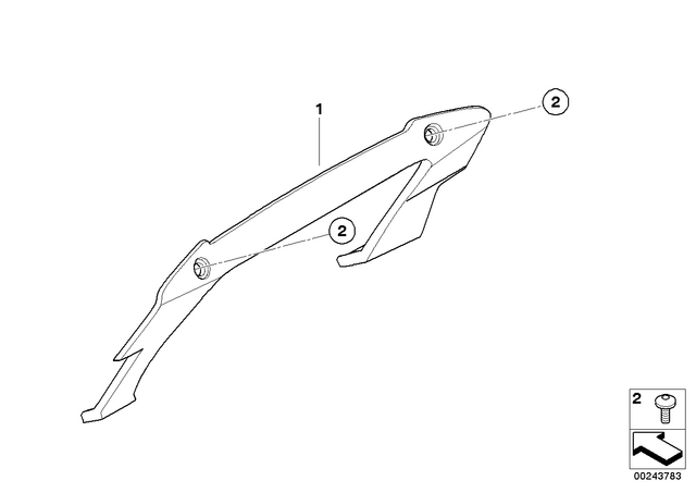46637727110 - : Trim On Trim Cover Mount for BMW-Motorrad Image