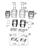 68281998AE - Interior Trim: Front Seat Back Foam, Right for Mopar Image