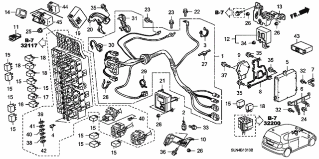 Control Unit (Cabin) for 2007 Honda Fit #0