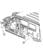 55136859AB - Body Sheet Metal Except Doors: Plug for Mopar Image