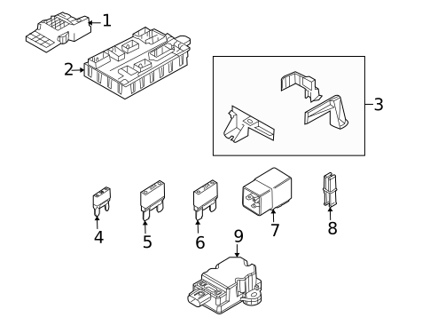 Fuse & Relay for 2007 Lincoln MKX #1