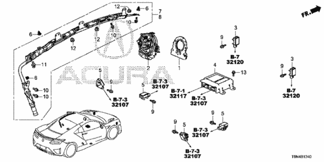 SRS Unit for 2017 Acura NSX #0
