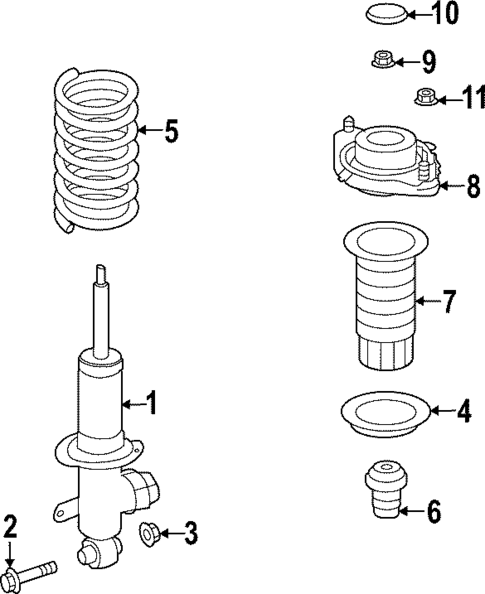 Struts & Components for 2025 Subaru WRX #1