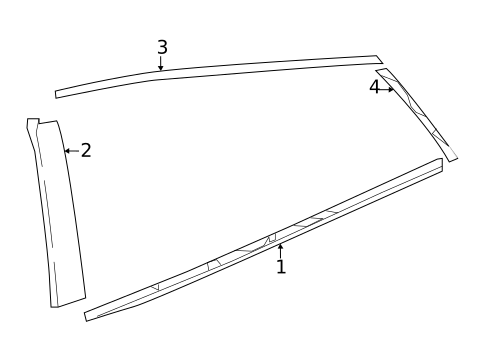 Exterior Trim - Rear Door for 2018 Toyota Mirai #0