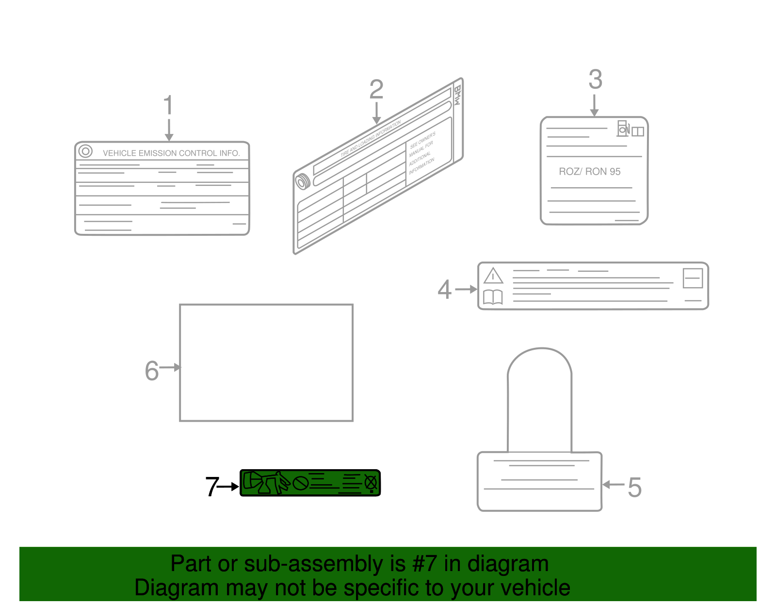 Info Label - BMW (71228644519)