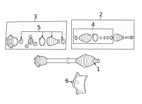Drive Axles for 2004 Audi A4 Quattro #1