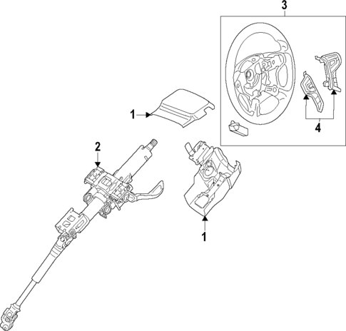 Steering Column for 2023 Mitsubishi Outlander PHEV #0