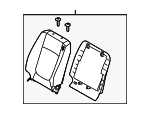 883032F042472 - Body: Seat Back Assembly for Kia: Spectra, Spectra5 Image