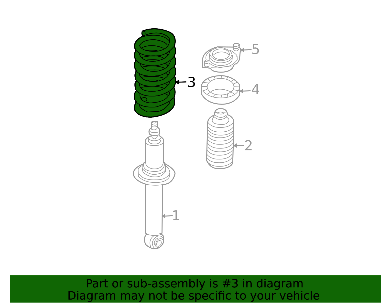 2013-2014 Subaru Coil Spring 20380AJ13A | Subaru Parts Guys