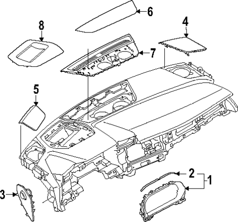 Instrument Panel for 2023 Audi A3 Quattro #3