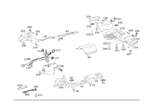 Screening Plates for 1996 Mercedes-Benz S500 #0