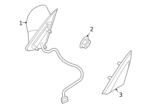 Outside Mirrors for 2006 Chrysler PT Cruiser #1