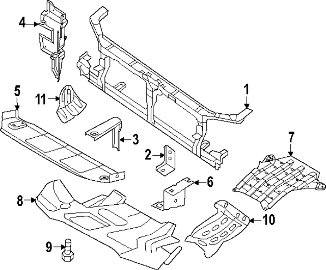 625009BU9C - : Radiator Support for Nissan: Frontier Image