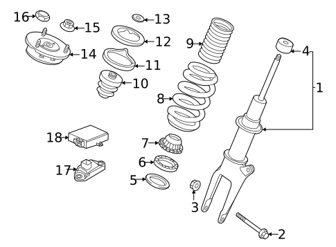 Struts & Components for 2012 Porsche Panamera #8