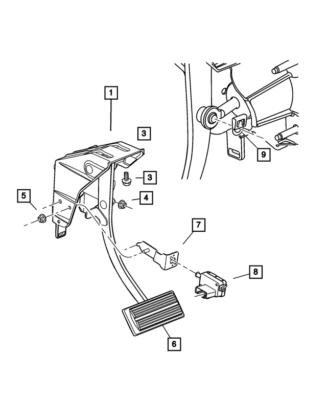4721735AC - Service Brakes: Brake Pedal Module for Mopar Image