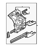 7P0803092E - Body: Apron/Rail Assembly for Volkswagen: Touareg Image