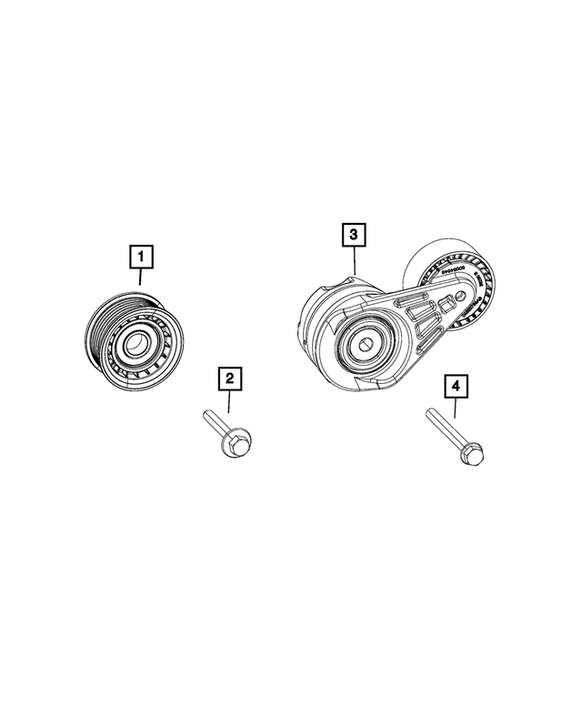 6104225AA - Cooling: Hex Flange Head Bolt for Mopar Image