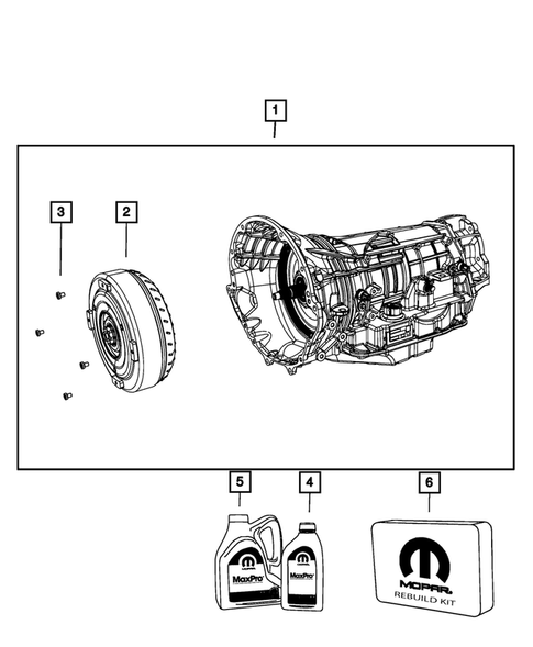Automatic Transmission / Transaxle and Torque Converter for 2010 Jeep Wrangler #0