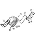 R6847099AB - Engine 4.7L Eight Cylinder [EVA]: Cylinder Head for Chrysler: Aspen | Dodge: Dakota, Durango, Ram 1500 | Jeep: Commander, Grand Cherokee Image