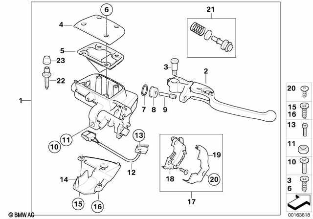 32727691987 - : Mount, Bowden Cable for BMW-Motorrad Image