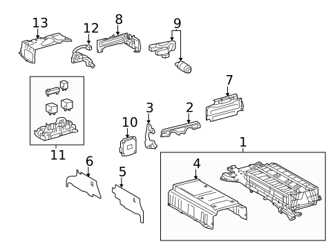 Battery for 2016 Lexus CT200h #0
