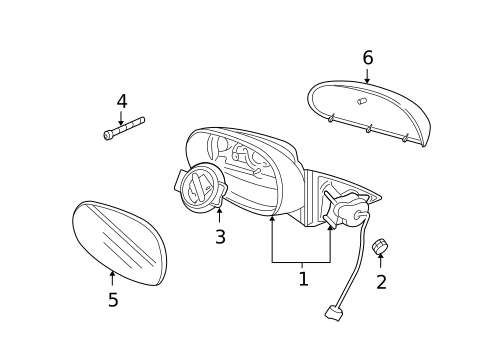 Outside Mirrors for 2005 Jaguar X-Type #0