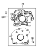 6101233 - Engine: Hex Head Bolt And Coned Washer for Chrysler: 300, Aspen | Dodge: Challenger, Charger, Durango, Ram 1500, Ram 2500, Ram 3500 | Jeep: Commander, Grand Cherokee, Grand Cherokee L, Grand Wagoneer, Wagoneer, Wrangler | Ram: 1500, 1500 Classic, 2500, 3500 Image