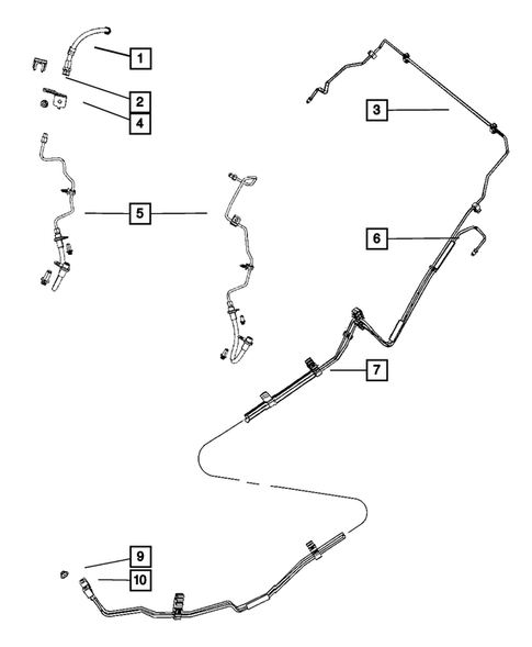 Hydraulic Control Unit, Brake Tubes and Hoses for 2009 Chrysler Sebring #3